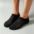 thumbnail image 1 of Breathable Mesh Summer Athletic Control Socks Wicking Short Ankle For Daily Casual Wear, Black, 1 of 3