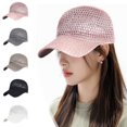 thumbnail image 1 of Breathable Mesh Sun Hat Baseball Cap Polyester Adjustable 56-58cm • Outdoor UV Protection Visor • Lightweight Unisex Casual Sports Travel Hat, 1 of 6