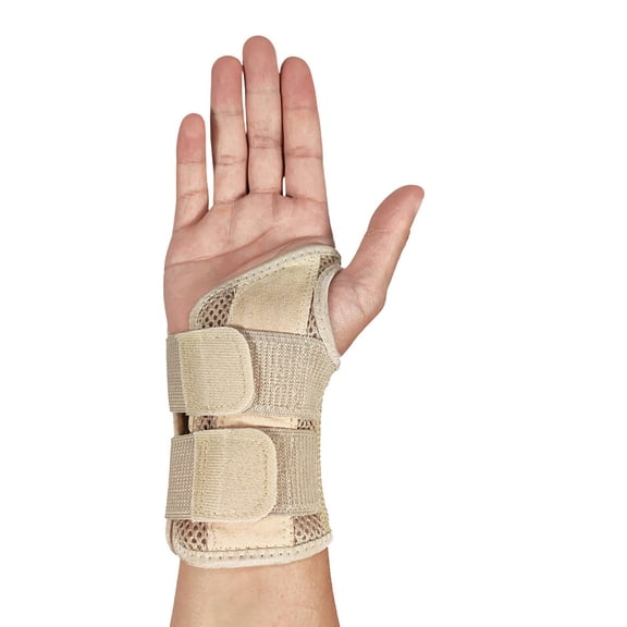 Breathable Mesh Wrist Support Brace, Double Support Bar Carpal Tunnel Splint, Adjustable Elastic Arm Stabilizer for Tendinitis Arthritis Joint Ache Relief Daily Hand Movement Protection Care