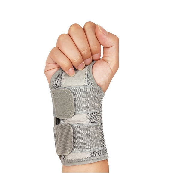 Breathable Mesh Wrist Support Brace, Double Support Bar Carpal Tunnel Splint, Adjustable Elastic Arm Stabilizer for Tendinitis Arthritis Joint Ache Relief Daily Hand Movement Protection Care