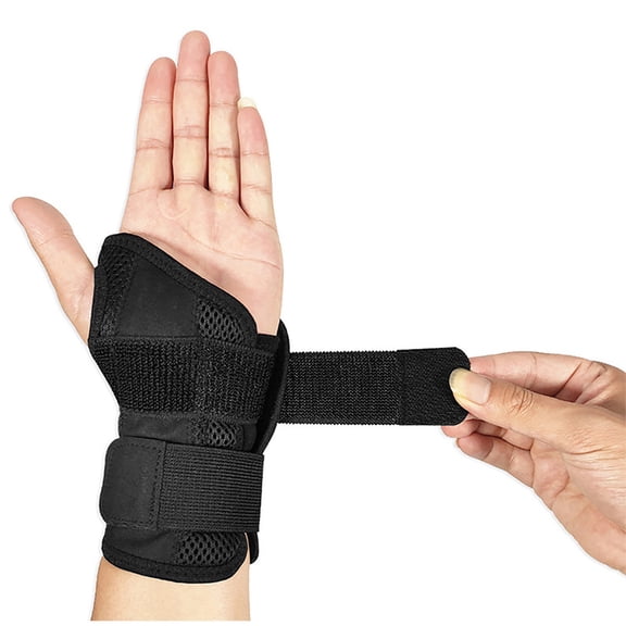 Breathable Mesh Wrist Support Brace, Double Support Bar Carpal Tunnel Splint, Adjustable Elastic Arm Stabilizer for Tendinitis Arthritis Joint Ache Relief Daily Hand Movement Protection Care