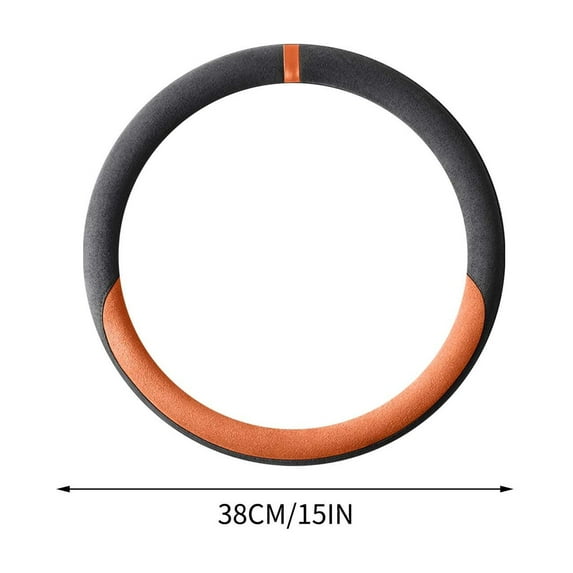 Breathable Microfiber Leather Steering Wheel Cover, Non-Slip Sweat-Resistant Protective Wrap For Enhanced Grip And Comfort In All Seasons