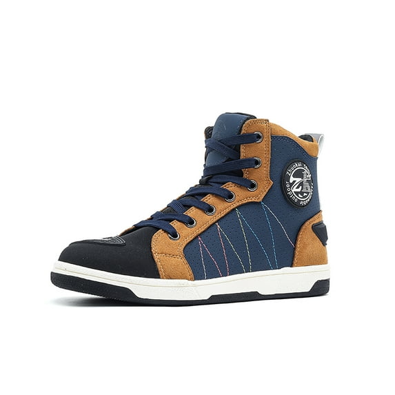 Breathable Motorcycle Boots for All Seasons - Unisex Motorcycle Cycling Shoes,Blue,43