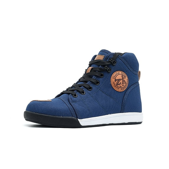 Breathable Motorcycle Boots for All Seasons - Unisex Motorcycle Cycling Shoes,Blue,43