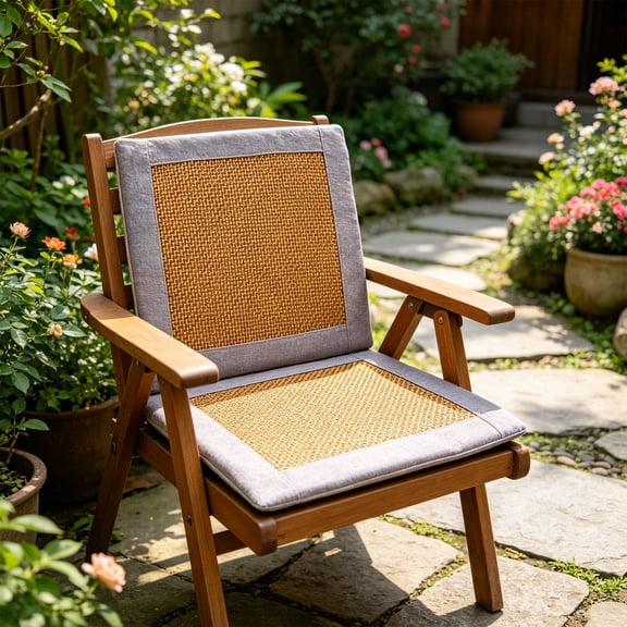 Breathable Mugwort Rattan Seat Cushion, Summer Cooling Chair Mat, Non-slip Office and Home Cushion, Comfortable Seat Protector, Natural Cooling Pad, Relaxing Chair Accessory