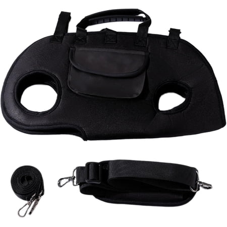 Breathable Multi-Function Pet Carrier Backpack - Adjustable Shoulder Sling for Small to Medium Dogs & Cats, Outdoor Walking & Travel with Safety Lock (Lightweight & Padded Design) (Black, M)