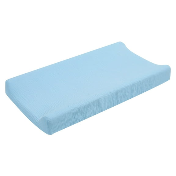 Breathable Muslin Cotton Baby Changing Pad Cover - Elastic Straps, Machine Washable, Soft Table Cover For Nursery