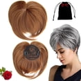 thumbnail image 1 of Breathable Natural Hair Tips for Women with Thinning Hari, Short Natural Hair Toppers, with Bangs, Volume & Style With Seamless, 1 of 7