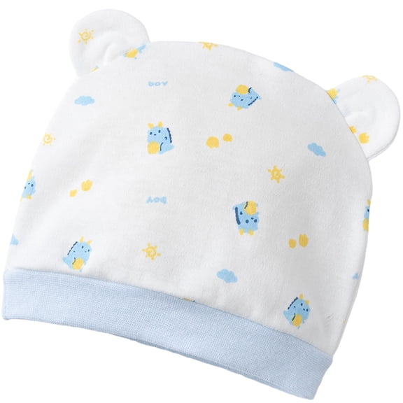 Breathable Newborns Hospital Hat Stretchy Cotton Baby Bonnet Cap Windproof for Boys Girls 0 to 3 Month