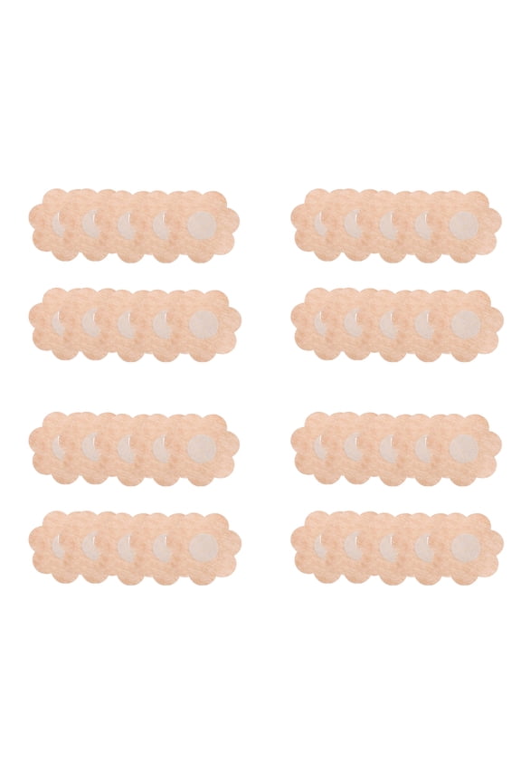 Breathable Nipple Pasties 40Pieces Waterproof Breast Petals Adhesive Nipple Stickers Nonwoven Breast Pad