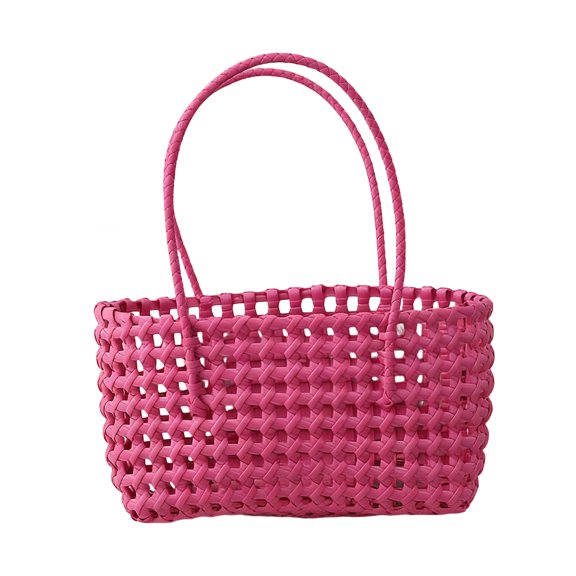 Breathable Openwork Vacation Bag Flexible PVC Handbag Stylish Shopper Bag Perfect For Hot Weather And Vacation Essential