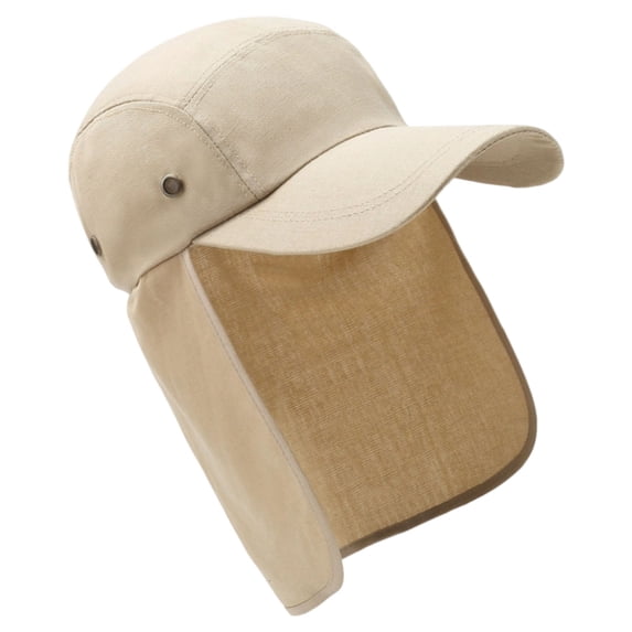 Breathable Outdoor Hiking Hat with Neck Flap, Adjustable Sun Fishing Caps for Men & Women
