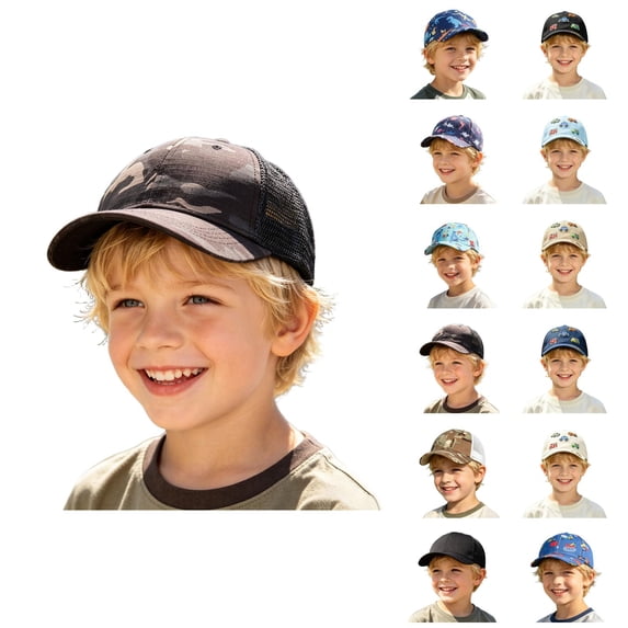 Breathable Outdoor Kids Baseball Cap For Boys And Girls – Casual Sun Hat With Mesh Eyelet Paced Ventilation Lightweight Drape Adjustable Sun Shield