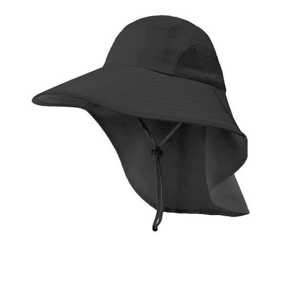 Breathable Outdoor Sun Hat For Men With 50+ UPF Cap Wide Brim Fishing Hat With Neck
