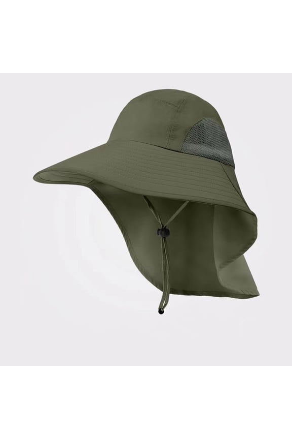 Breathable Outdoor Sun Hat For Men With 50+ UPF Cap Wide Brim Fishing Hat With Neck for The Beach Beach Floppy Hats Tall Hat The Rain Hat Wind Hat for Men Trainman Hat for Women Beach Visor Hat for