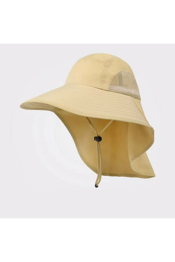 Breathable Outdoor Sun Hat for Men with 50+ UPF Cap Wide Brim Fishing Hat with Neck Worn Baseball Cap Women Western Visor Haddock Hat Fedora Kayaking Clothes for Women Hat with Open Top