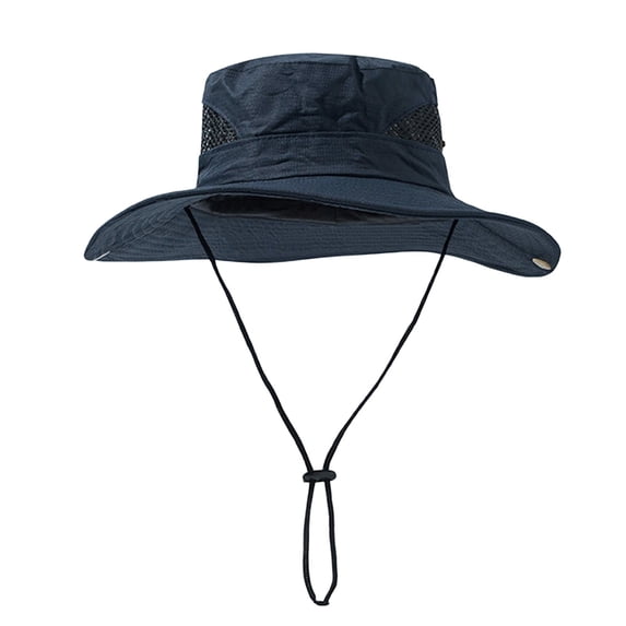 Breathable Packable Lightweight Adjustable Wide Brim Beach Hat Sun Protection Bucket Hat Sun Hat Fishing Hat Floppy Hat Ponytail Hat Foldable Quick Dry Bucket Sun Hat Ponytail Sun Hat