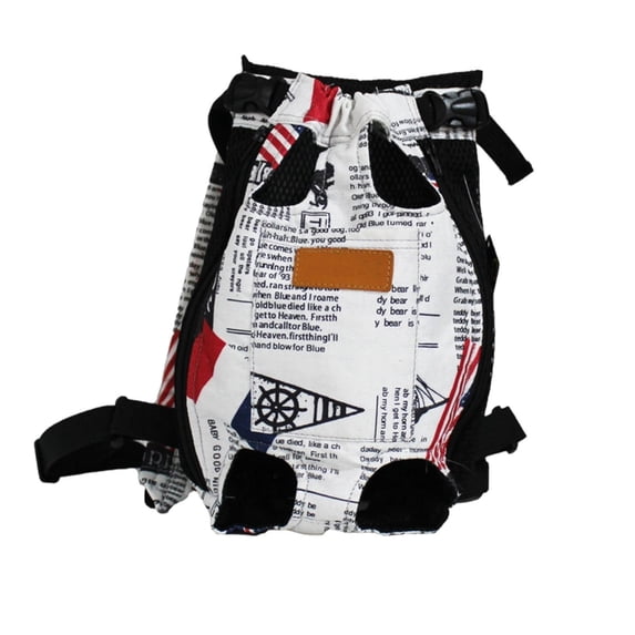 Breathable Pet Carrier Backpack for Small Dogs and Cats, Hands-Free Front Chest Bag for Hiking and Outdoor, Red 2XL