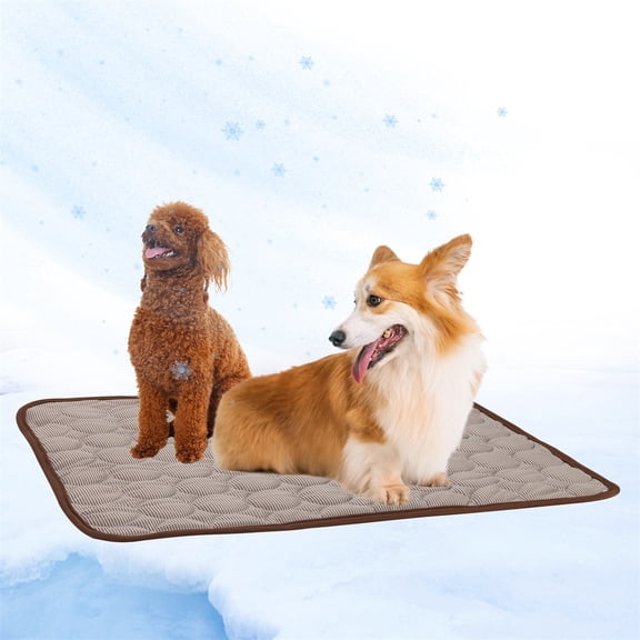 Breathable Pet Self Cooling Blanket Dog Cat Sleeping Mat Ice Silk Self-Cooling Pad for Cats, Dogs, Small Animals