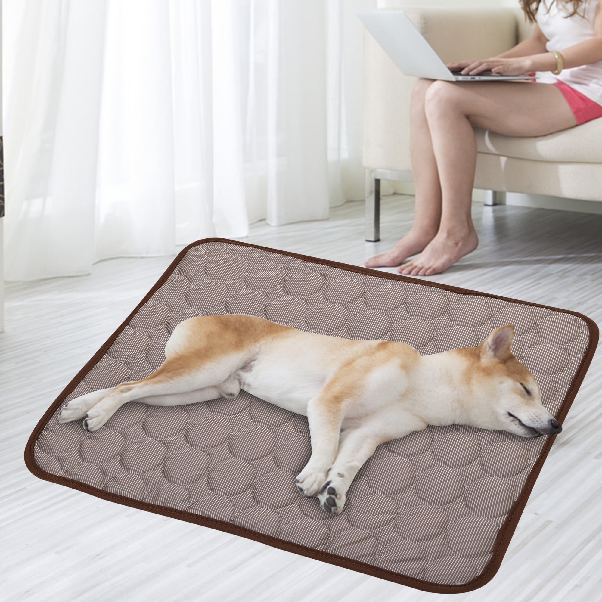 Breathable Pet Self Cooling Blanket Dog Crate Sleep Mat Machine ... - Dog Crate Air-Flow Breathable Mats