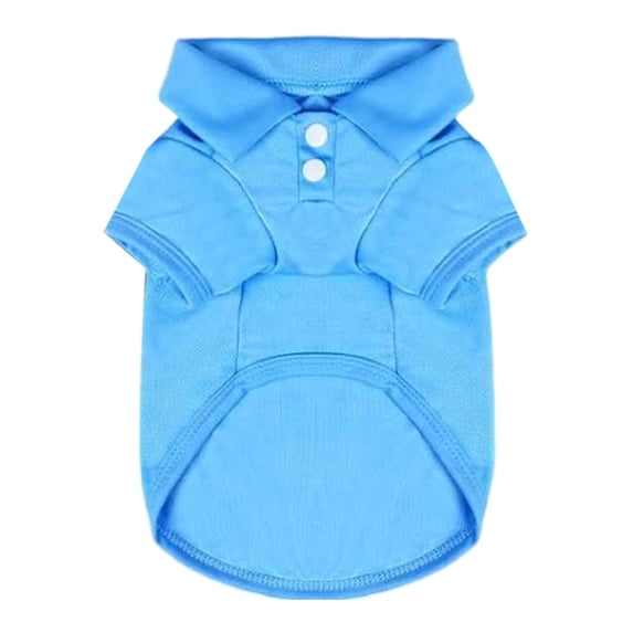 Breathable Pet Sports T-Shirt Polo Top, Light Washable Stretch Clothes for Small Medium Dogs and Indoor Cats