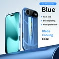 thumbnail image 1 of Breathable Phone Case Compatible with iPhone Air, Electroplate Case Made of PC Material Camera Lens Protection Breathable Heat Dissipation Protection Case for iPhone Air, Blue, 1 of 7
