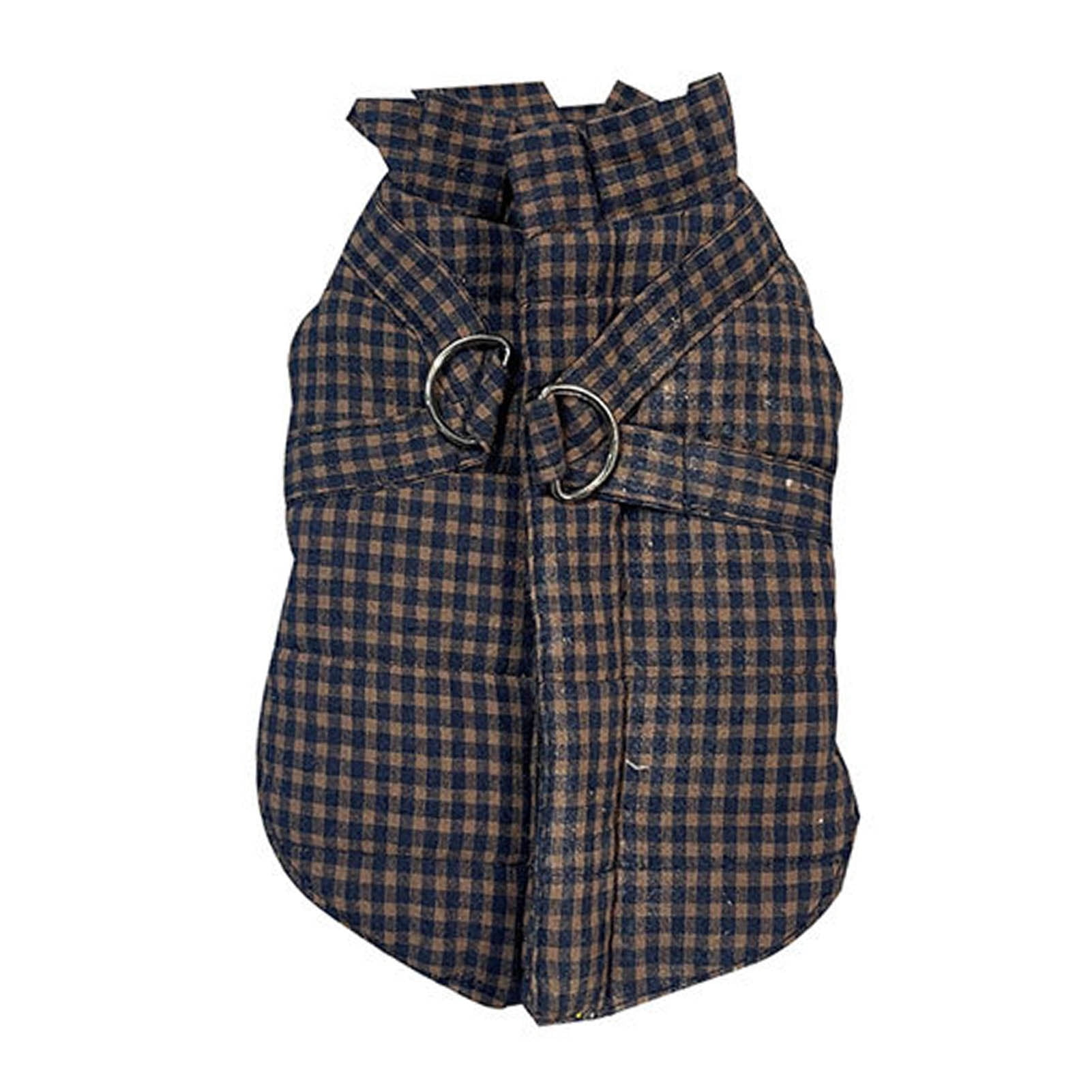 Breathable Plaid Dog Jacket for Winter SmellLess Outdoor Pet Supplies