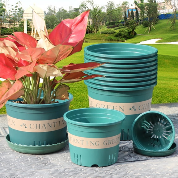 Breathable Planter Pot Recycled Plastic Flower Pot for Roses Hydrangeas Amaryllis Thickened Downward Growth Pot for Home Garden Balcony