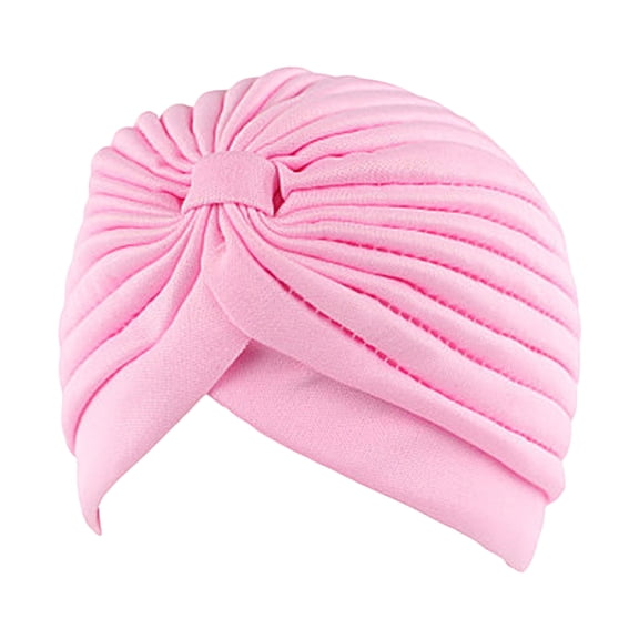 Breathable Pleated Turban Hat | Stretchy & Anti-UV Sun-proof Beanie - No Brim | Ideal for Parties
