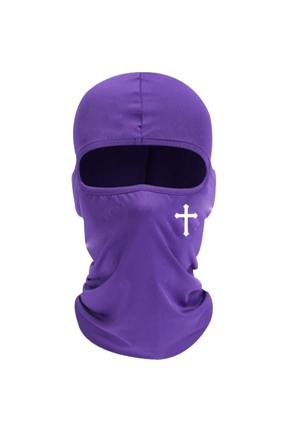 Breathable Polyester Face Mask for Cycling, Hiking - Moisture-Wicking, Windproof Warmth, One Size Fits Most
