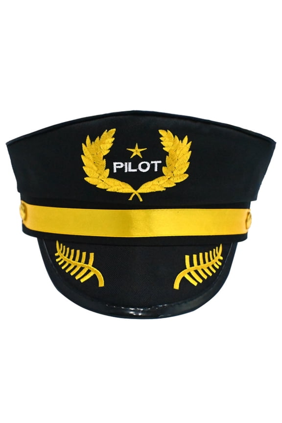 Breathable Polyester Hat Elegant Airline Captain Hat Versatiles Flyer Hat