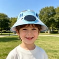 thumbnail image 1 of Breathable Polyester Kids Sun Visor Hat with Cooling Fan, UPF 50+ UV Protection Hollow Top Summer Visor Cap, Adjustable Outdoor Beach Tennis Golf Hat for Boys Girls 3-10 Years Old, 1 of 6