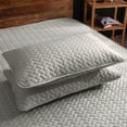 thumbnail image 1 of Breathable Polyester Pillow Protector With Oil-Resistant And Anti-Yellowing Features Featuring Full Encasement Design And Soft Fabric For Hotel And Home Use(Gray), 1 of 7