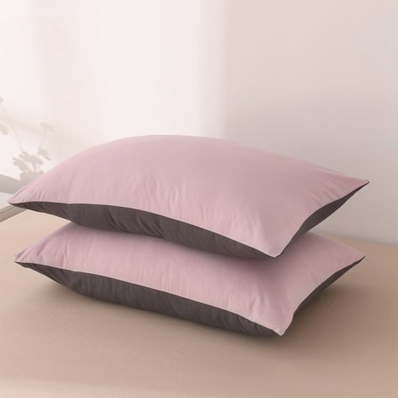 Breathable Polyester Pillow Protector With Oil-Resistant And Anti-Yellowing Features Featuring Full Encasement Design And Soft Fabric For Hotel And Home Use(Pink)