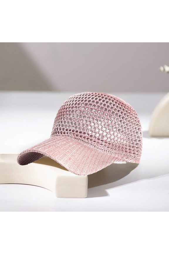 Breathable Polyester Sun Hat | Mesh Baseball Cap | Adjustable Fit 56-58cm | Lightweight Outdoor Sports Hat | Durable Stitching | Sun Protection | 1 Piece | Multiple Colors