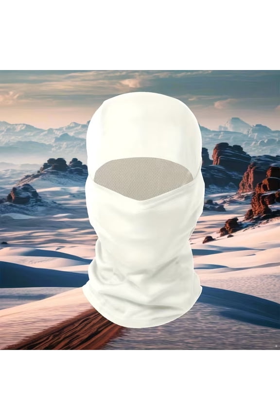 Breathable Quick-Dry Balaclava Full Face Mask, Lightweight Camo Pattern Polyester, Multi-Use Headwear for Outdoor Sports, Running, Hiking, Skiing