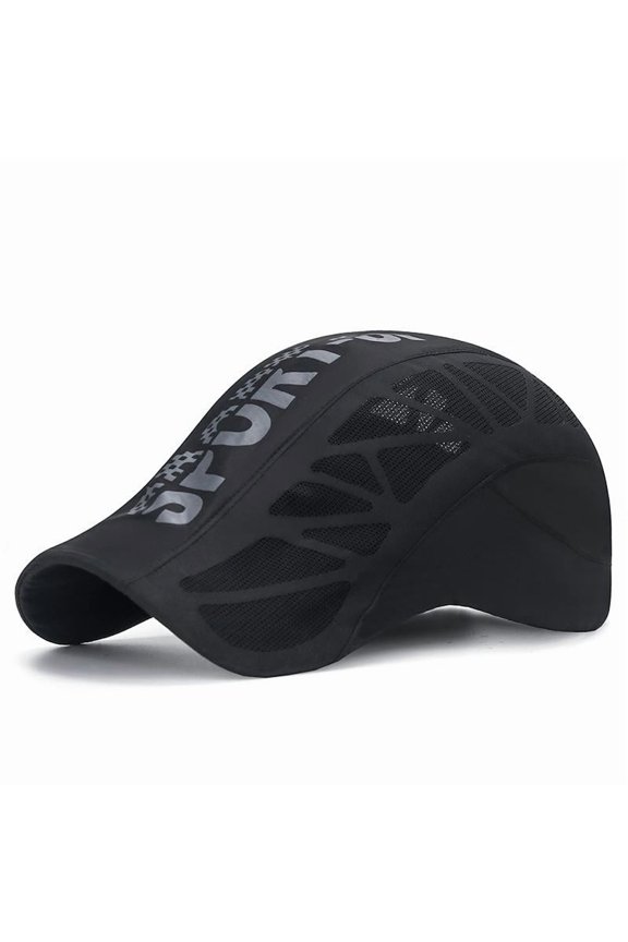 Breathable Quick-Drying Mesh Baseball Cap for Outdoor Sports, Travel, Cycling - Polyester, UV Protection