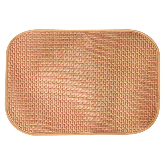 Breathable Rattan Pet Cooling Mat, Summer Heat Relief Woven Straw Dog Cat Cool Pad, Wear Resistant Non-Slip Washable Pet Sleeping Cushion for Small Medium Large Puppy Kitten Indoor Rest