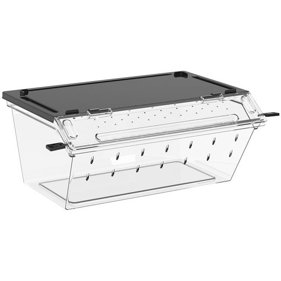 Breathable Reptiles Tanks For Lizards Snake Crickets Clear Acrylic Habitat Box Easy Feeding Cleaning for Amphibians