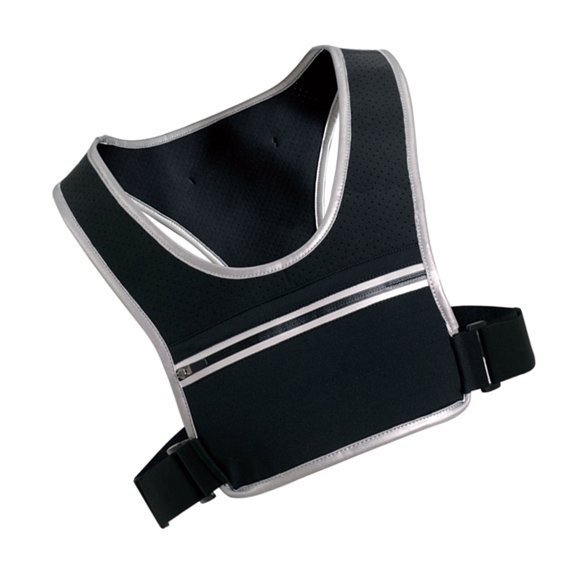 Breathable Running Chest Pack with Reflective Strips and Water Bottle Holder Suitable for Outdoor Sports Hiking Cycling
