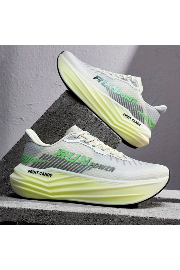 [Breathable Running Shoes] Lightweight Breathable Men's Running Shoes | Stability Low-Top Design with Durable Rubber Sole for Road, Trail & Gym Training - All-Season Comfort, Extended Sizes