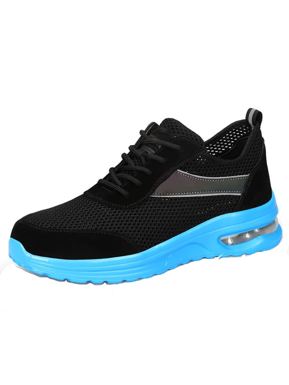 Breathable Safety Trainers Air Cushion Steel Toe Cap Trainers Men Women Industrial Work Trainers
