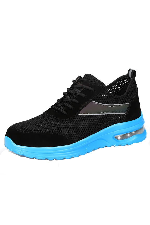 Breathable Safety Trainers Air Cushion Steel Toe Cap Trainers Men Women Industrial Work Trainers
