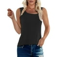 thumbnail image 1 of Breathable Seamless Ribbed Tank Top for Women Sleeveless Stretch Camisole Soft Comfortable Summer Layering Essential, 1 of 7