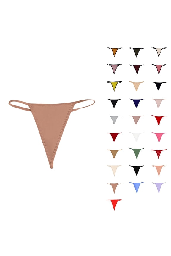 Breathable Seamless Thong Underwear, Women's Lace with Rhinestones, Stretch Comfort Fit Panties for Everyday Wear