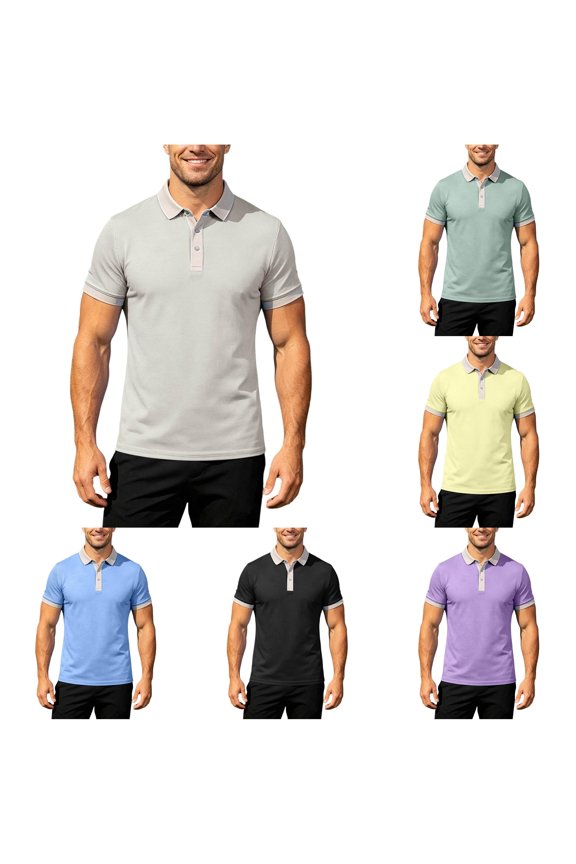 Breathable Shirt for Running and Workout Solid Peak Lap Style Performance for Training T Shirts Men Pack Men Tops Spandex Workout Shirt