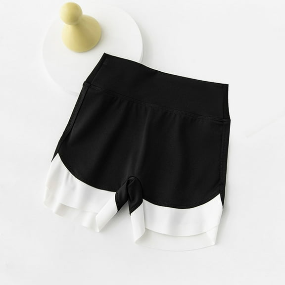 Breathable Shorts for Girls 12-14 KkSLirnhs Summer Girls' Mid Size Children's Comfortable Pants 14 Years Black
