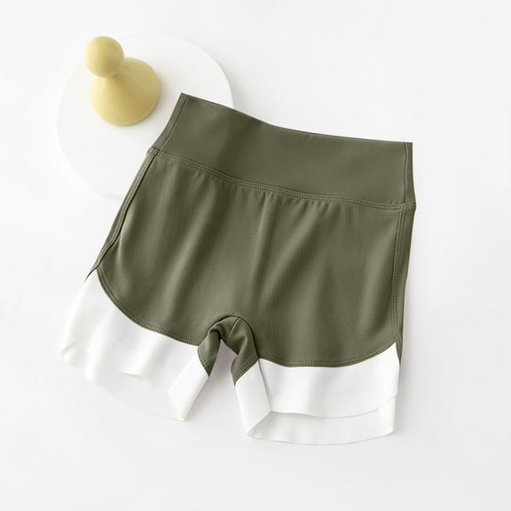 Breathable Shorts for Girls 12-14 KkSLirnhs Summer Girls' Mid Size Children's Comfortable Pants 6 Years Green
