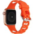 thumbnail image 1 of Breathable Silicone Circles Chain Band Compatible with Apple Watch 38mm 40mm 41mm 42mm 44mm 45mm 49mm,Chic Loops Strap Fadeless Wristband Sport Bracelet for iWatch Ultra SE Series 8 7 6 5 4 3 2 1, 1 of 6