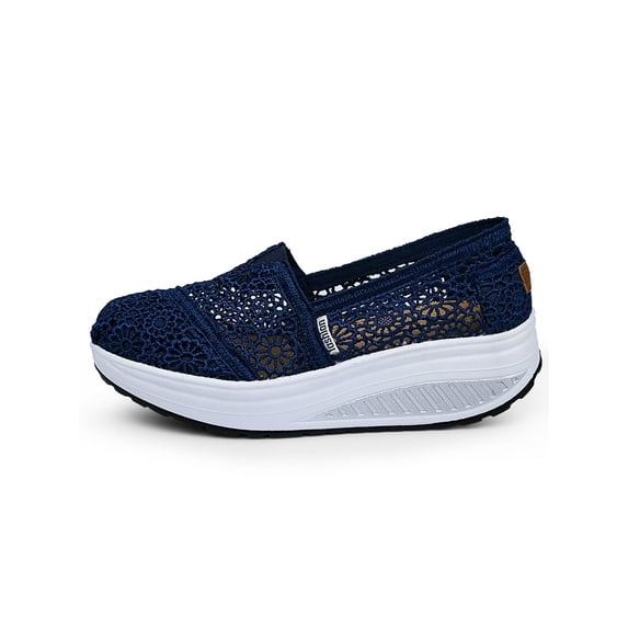 Breathable Slip On Shoes for Women Lightweight Casual Shoes Fashion Women Loafer Nonslip Sneakers